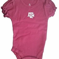 Creative Knitwear Newborn Baby Puff Sleeve Creepers (3-6 Months, Texas AM)