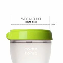Comotomo Inc. Comotomo Medium Flow BPA Free Baby Bottle Green 8 Ounce 2-Count