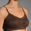 Coobie V-Neck Lace Trim Wireless Comfort 9042 One Size