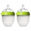 Comotomo Inc. Comotomo Slow Flow BPA Free Baby Bottle Green 5 Ounce 2-Count