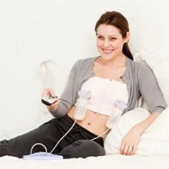 Simple Wishes Hands Free Breastpump Bra, Black, L-Plus Nursing Bras