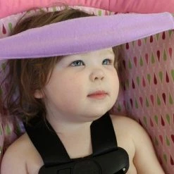 SlumberSling No. 1 Crash Tested Toddler Car Seat Head Support Flannel Orchid Gear