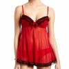 Jezebel Women's Ruffles Galore Babydoll Set Red Large