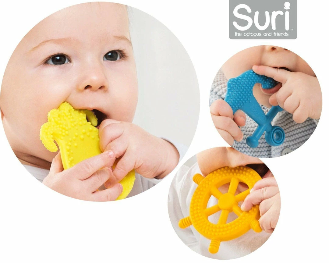 Mayapple Baby MayappleBaby Suri The Octopus And Friends Teether 3 Silicone Teething Toys Lemon 6 Mayapple Baby MayappleBaby Suri The Octopus And Friends Teether 3 Silicone Teething Toys Lemon