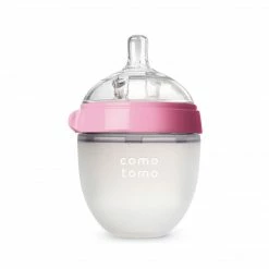 Comotomo Inc. Comotomo Slow Flow BPA FreeBaby Bottle Pink 5 Ounce 1-Count