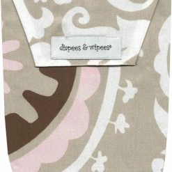 Diapees & Wipees Pink Medallion Baby Diaper And Wipes Bag