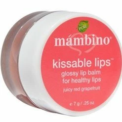 Mambino Organics: Kissable Lips, .25 Oz Glossy Lips Balm For Healty Lips Gifts