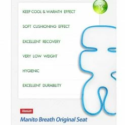 Manito Breath - Original 3D Mesh - BOST-29000 - Stroller&Car Seat Pad - Purple Gear