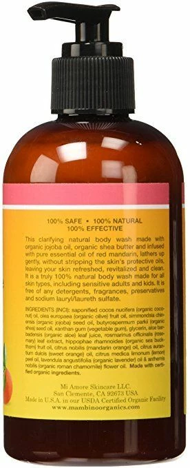 Mambino Organics: Mandarin Creme Natural Clarifying Body Wash, 8 Oz 4 Mambino Organics: Mandarin Creme Natural Clarifying Body Wash, 8 Oz