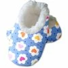 Snoozies Baby's Fleece Lined Footies, Daisy Hearts Medium 3-6 Months