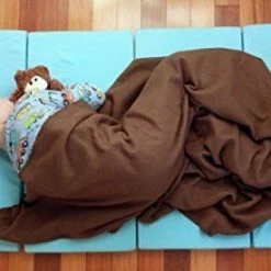 MamaDoo Kids Foldable Play Yard Mattress Or Sleep Mat Blue