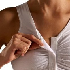 Tytex Carefix Bianca Front Velcro Closure Cotton Comfort Bra #321150 White Large Everyday Bras