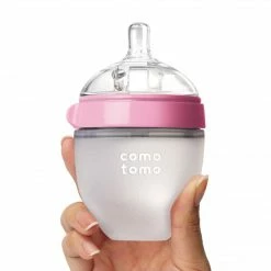 Comotomo Inc. Comotomo Slow Flow BPA FreeBaby Bottle Pink 5 Ounce 1-Count