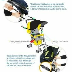 Manito Sun Shade UTSS-26000 Strollers&Car Seat Shield Red