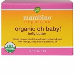 Mambino Organics Oh Baby! Belly Butter, 4 Ounce