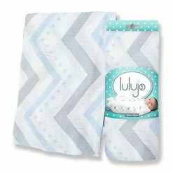 Nursing Lulujo Baby Bamboo Muslin Swaddling Blanket
