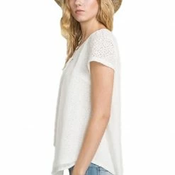 Chiffon Layered Lace Top With Jersey By IVETH Apparel 10 Chiffon Layered Lace Top With Jersey By IVETH Apparel