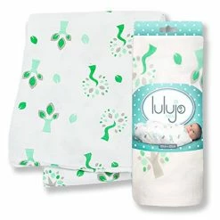 Nursing Lulujo Baby Bamboo Muslin Swaddling Blanket