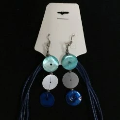 Custom Jewelry Wax Cord With Sequins Buttons Necklace Set By IVETH