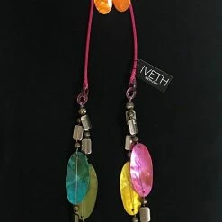 Custom Jewelry 2 Strand Necklace With Wax Cord And Lip Shells Set By IVETH 24 Custom Jewelry 2 Strand Necklace With Wax Cord And Lip Shells Set By IVETH