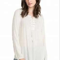 Eyelet Neck Raglan Blouse By IVETH Apparel