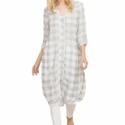 Longline Shirt Dress By IVETH Apparel