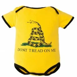 Apparel Trooper Clothing Don't Tread On Me 1pc Bodysuit,6-9 Months, Yellow, 6-9 Months 9004 9004 6-9