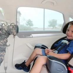 Mommy Paradise Gear The Noggle- Extend Air Conditioning Or Heat From Your Car’s Front Vents To Your Kids In The Back Seat Instantly (10ft, Grey Quatrefoil), Keep Your Children Comfortable When Traveling In Any Weather