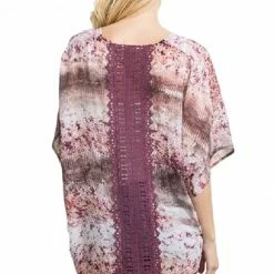 Printed Dolman Kimono With Lace By IVETH Apparel 9 Printed Dolman Kimono With Lace By IVETH Apparel