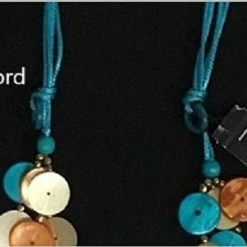 Custom Jewelry Wax Cord With Sequins Buttons Necklace Set By IVETH