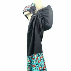 Mommy Paradise Snuggy Baby Linen Banded Ring Sling Baby Carrier