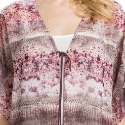 Printed Dolman Kimono With Lace By IVETH Apparel 11 Printed Dolman Kimono With Lace By IVETH Apparel