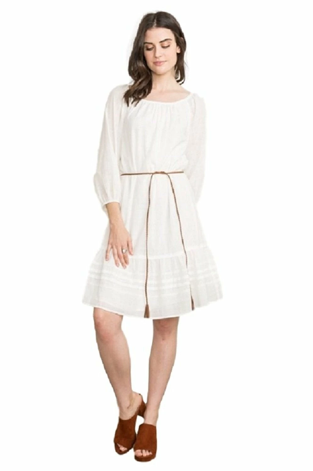 Elastic Neck Pleated Skirt Dress By IVETH 7 Elastic Neck Pleated Skirt Dress By IVETH