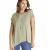 IVETH Beautiful Sage Blouse With Tieable Back