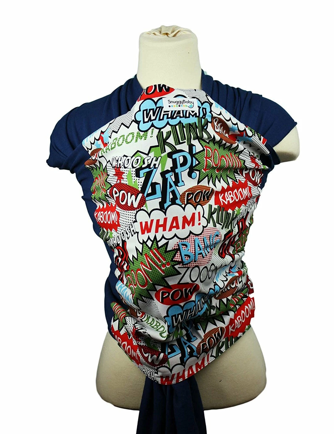 Mommy Paradise Snuggy Baby Hybrid Stretch Wrap POW! Multi Color One Size 3 Mommy Paradise Snuggy Baby Hybrid Stretch Wrap POW! Multi Color One Size