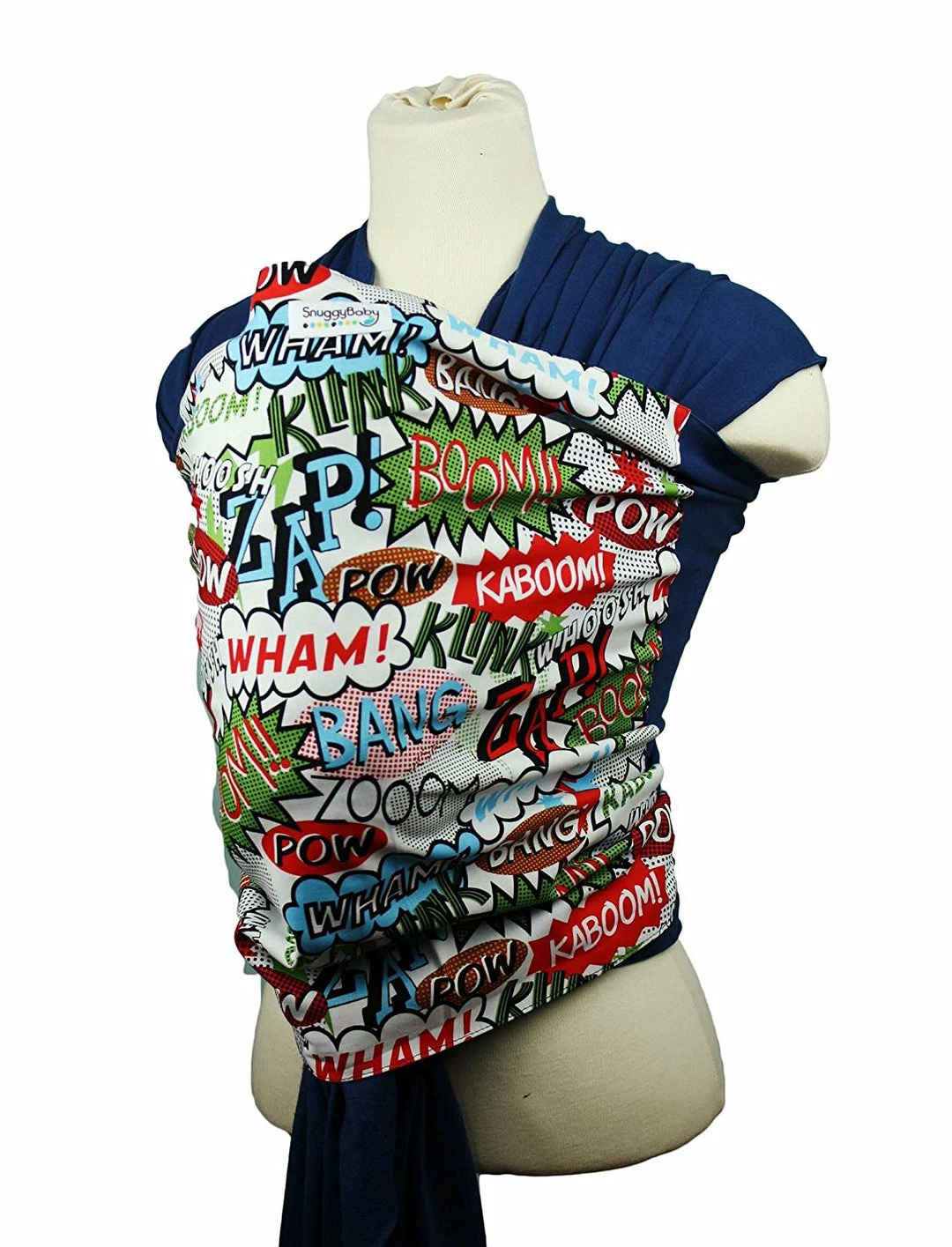 Mommy Paradise Snuggy Baby Hybrid Stretch Wrap POW! Multi Color One Size 4 Mommy Paradise Snuggy Baby Hybrid Stretch Wrap POW! Multi Color One Size