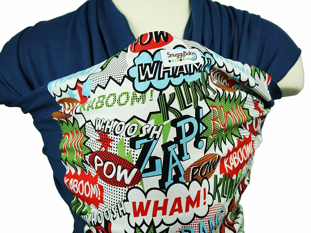 Mommy Paradise Snuggy Baby Hybrid Stretch Wrap POW! Multi Color One Size 6 Mommy Paradise Snuggy Baby Hybrid Stretch Wrap POW! Multi Color One Size
