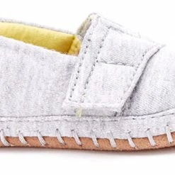 TOMs Unisex Crib Alpargata Shoe Sneakers For Infants, Grey Jersey