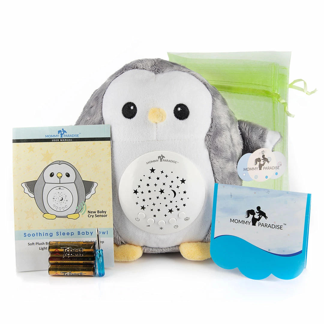 Mommy Paradise Soothing Sleep Plush Baby Owl With CRY SENSOR 8 Mommy Paradise Soothing Sleep Plush Baby Owl With CRY SENSOR
