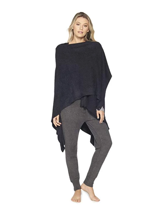 Apparel Barefoot Dreams CozyChic Lite Black Weekend Wrap One Size 5 Apparel Barefoot Dreams CozyChic Lite Black Weekend Wrap One Size