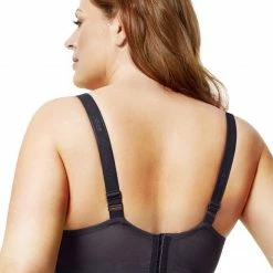 Elila Full Coverage Stretch Lace Underwire Bra Red And Grey 2311