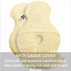 360 XL Breast Therapy Pack -Mommy PARADISE-15 Second Hot & Cold Relief - Clogged Ducts, Mastitis, Engorgement Gel Nursing Pads - Large Full Coverage Breastfeeding Pads For Boosting Breastmilk